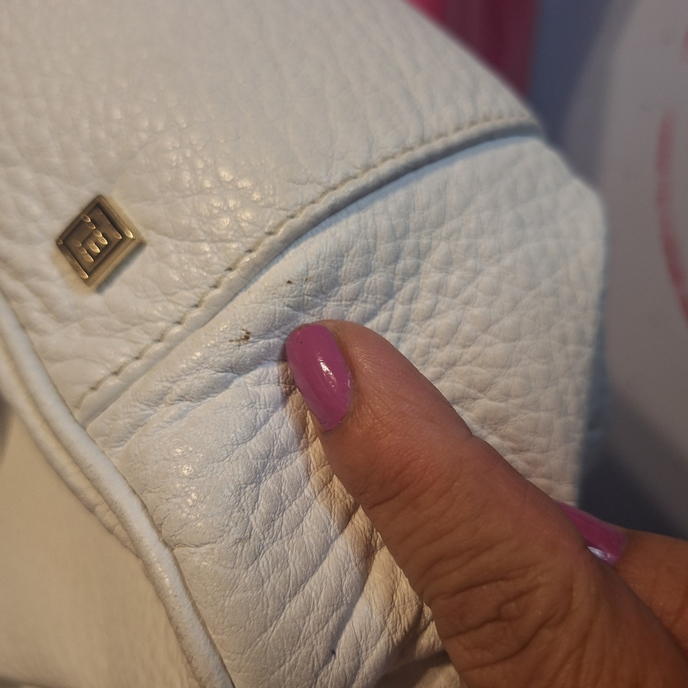 Elliott Lucca White and Tan  Shoulder Bag - Picture 9 of 14